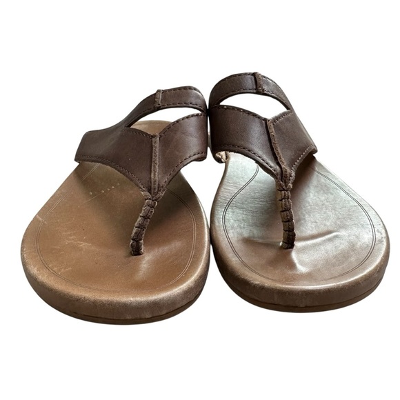 OluKai Women’s Size 7 Brown Lala Leather Sandal - Picture 4 of 6